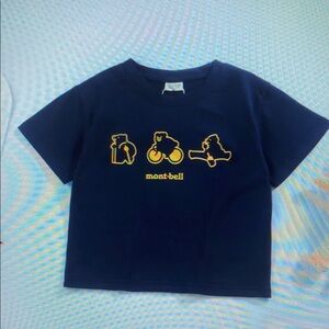 Kids Navy Blue Graphic T-Shirt